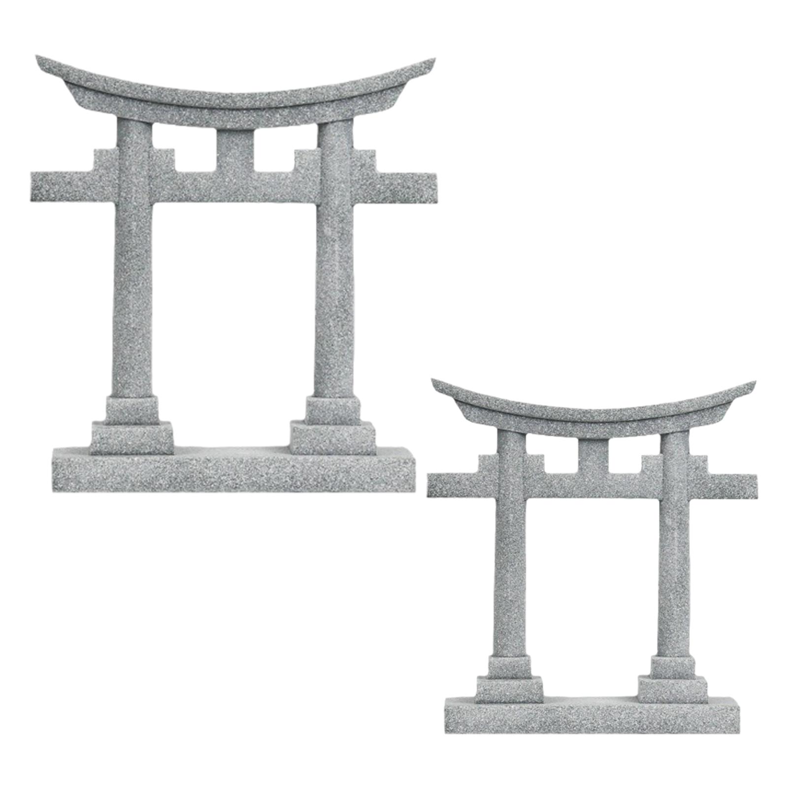 Aquarium Fish Hideout - Aquarium-Dekoration Miniatur Japanisches Torii-Tor PVC Landschaftsornament