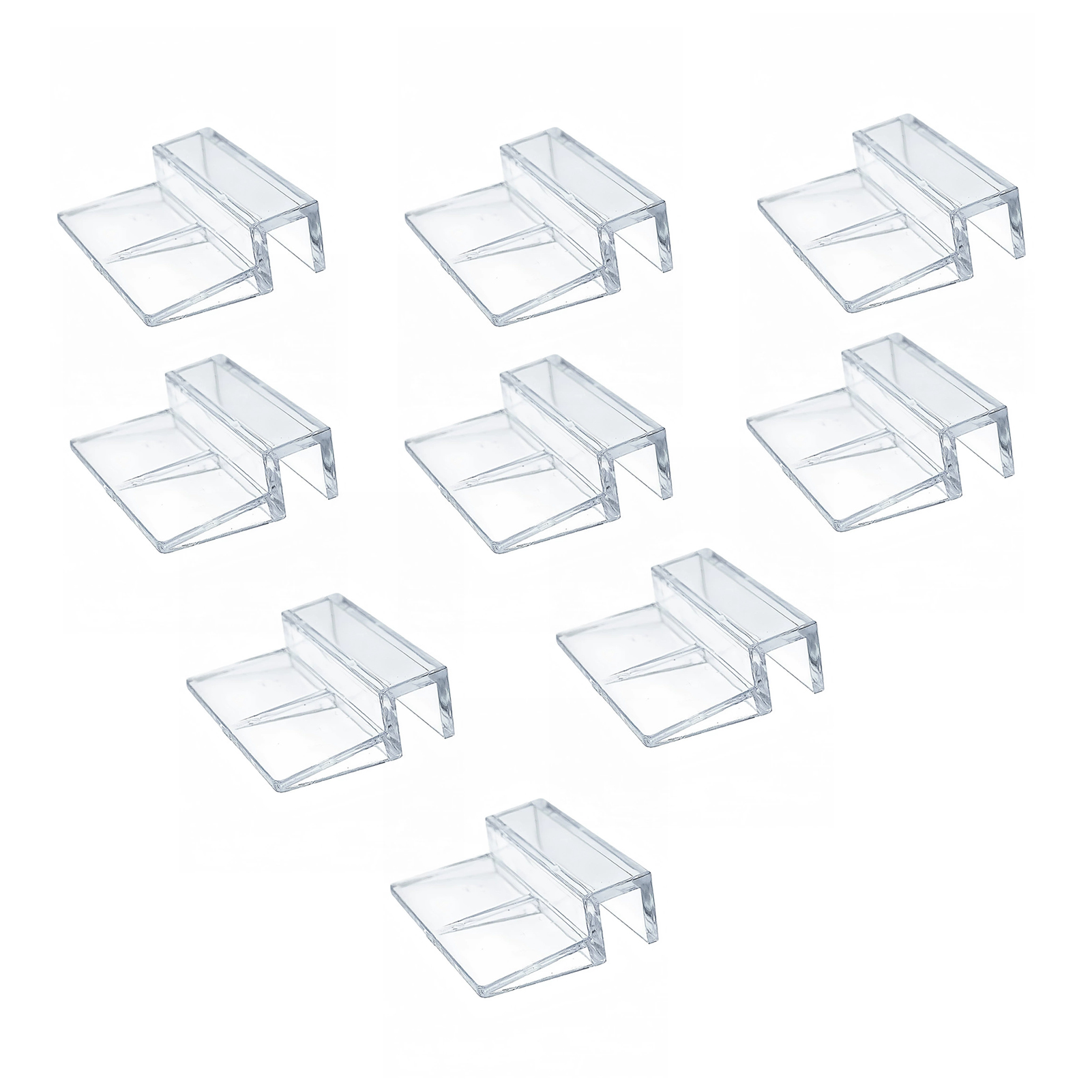 All Fish In Aquarium - 10 Stück Aquarium-Acrylclips Glasabdeckungshalter Transparente Fischbecken-Abdeckplattenhalterung