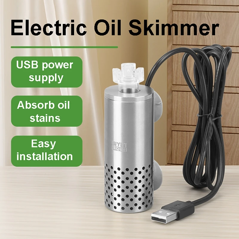 Aquarium Fish Electric - Elektrischer Ölfilm-Entferner für Aquarien, USB-Filter aus