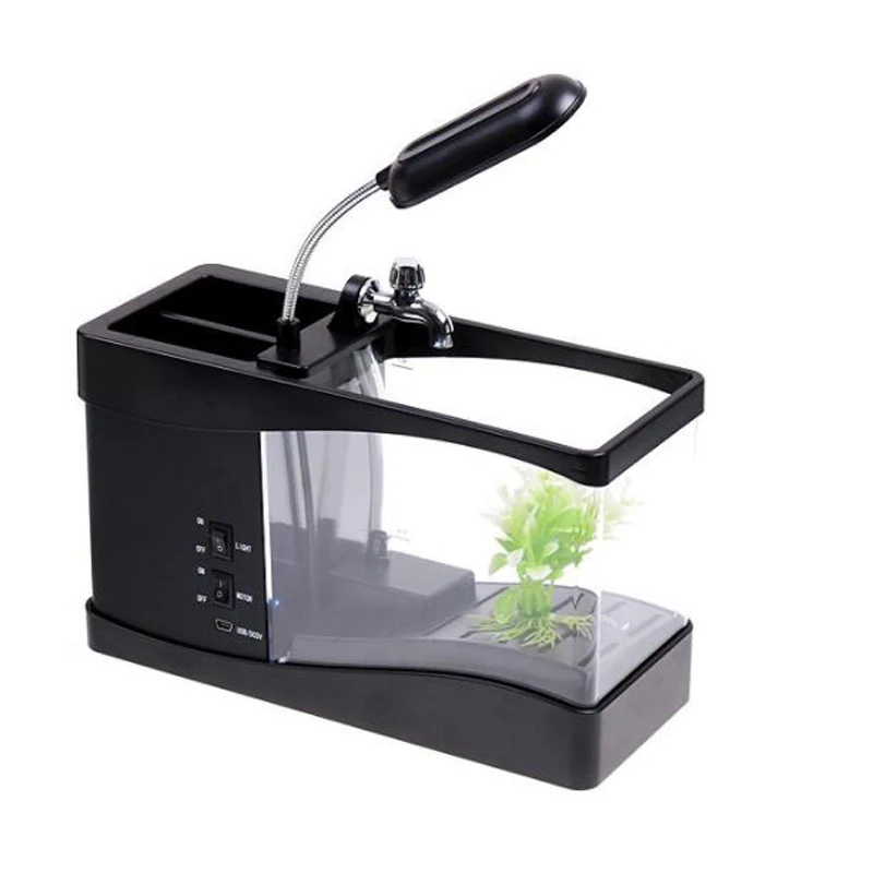 USB Desktop Mini-Aquarium mit  – Aquarium Fish Electric Bewertung und Preis