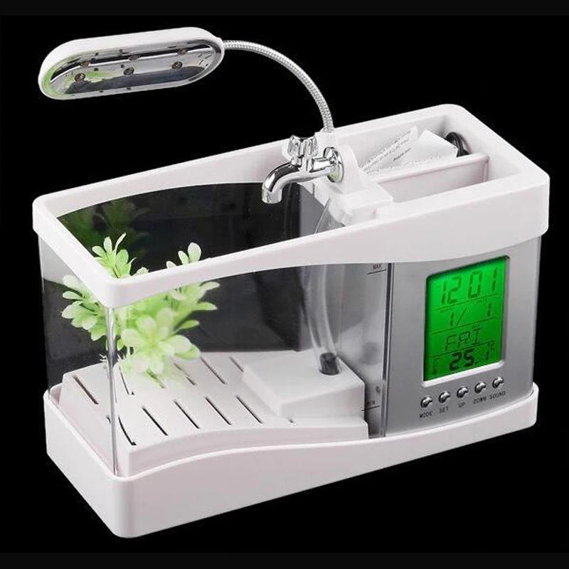 USB Desktop Mini-Aquarium mit  – Aquarium Fish Electric Bewertung und Preis