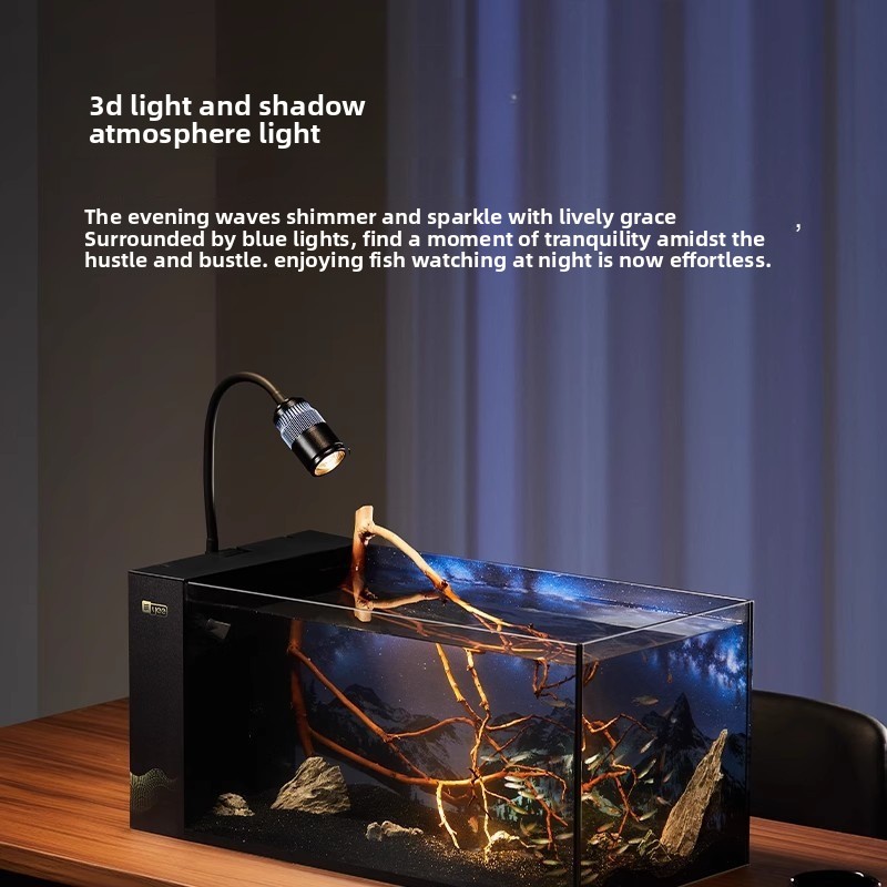 Superklares Glas-Desktop-Aquar – All Fish In Aquarium Bewertung und Preis